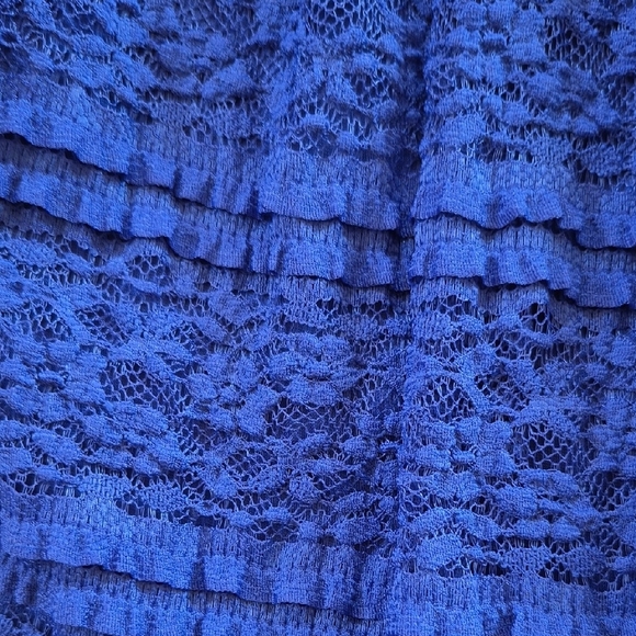 HOLIDAY SALE Enfocus Studio Royal Blue Lace Dress - Picture 4 of 4